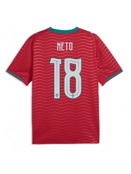 Muži Futbalové oblečenie Portugalsko Pedro Neto #18 MS 2026 Krátky Rukáv - Domáci